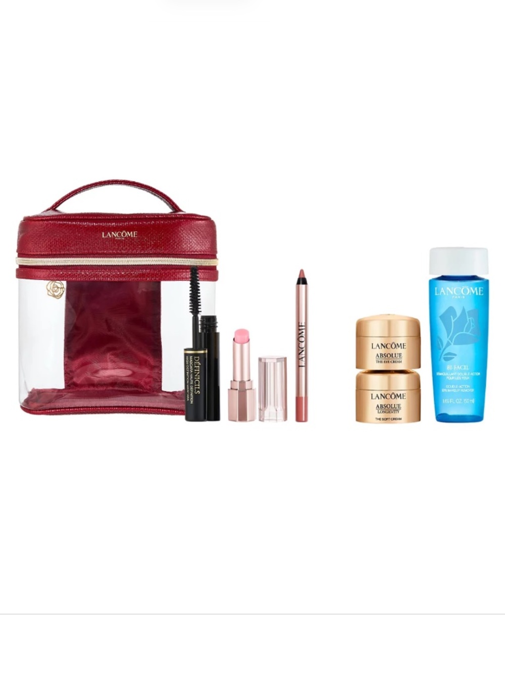 NWT New Lancôme 7 pc. Gift Set with New Design Bag